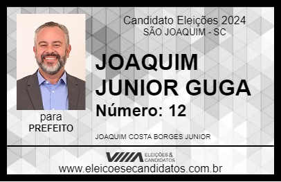 Candidato JOAQUIM JUNIOR GUGA 2024 - SÃO JOAQUIM - Eleições