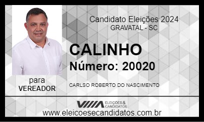 Candidato CALINHO 2024 - GRAVATAL - Eleições