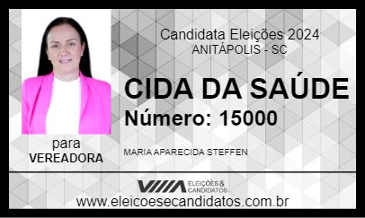 Candidato CIDA DA SAÚDE 2024 - ANITÁPOLIS - Eleições