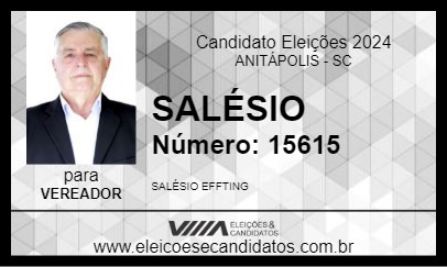 Candidato SALESIO 2024 - ANITÁPOLIS - Eleições