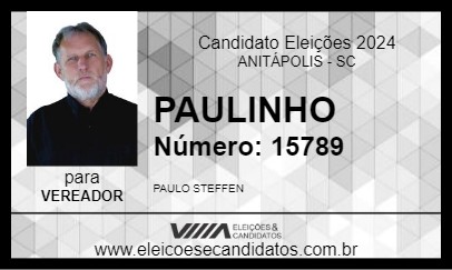 Candidato PAULINHO 2024 - ANITÁPOLIS - Eleições