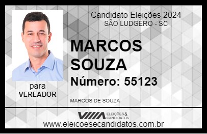 Candidato MARCOS SOUZA 2024 - SÃO LUDGERO - Eleições