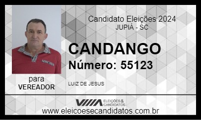 Candidato CANDANGO 2024 - JUPIÁ - Eleições