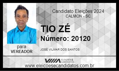 Candidato TIO ZÉ 2024 - CALMON - Eleições