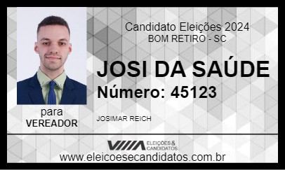 Candidato JOSI DA SAÚDE 2024 - BOM RETIRO - Eleições