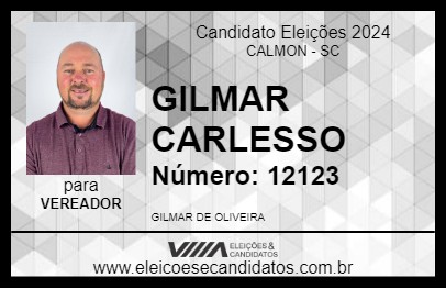 Candidato GILMAR CARLESSO 2024 - CALMON - Eleições