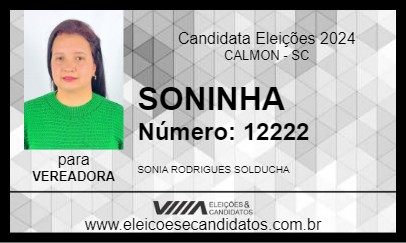 Candidato SONINHA 2024 - CALMON - Eleições