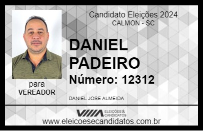 Candidato DANIEL PADEIRO 2024 - CALMON - Eleições