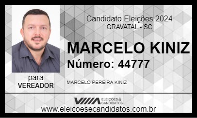 Candidato MARCELO KINIZ 2024 - GRAVATAL - Eleições