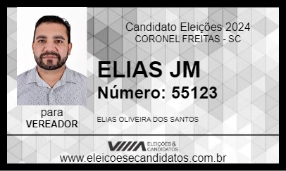 Candidato ELIAS JM  2024 - CORONEL FREITAS - Eleições