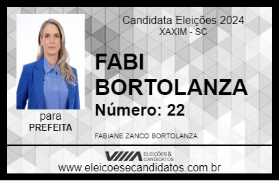 Candidato FABI BORTOLANZA 2024 - XAXIM - Eleições