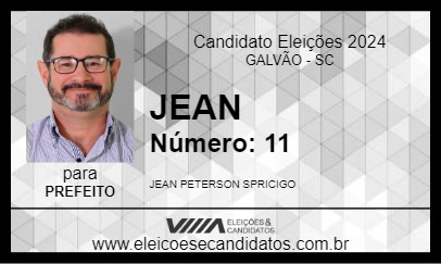 Candidato JEAN 2024 - GALVÃO - Eleições