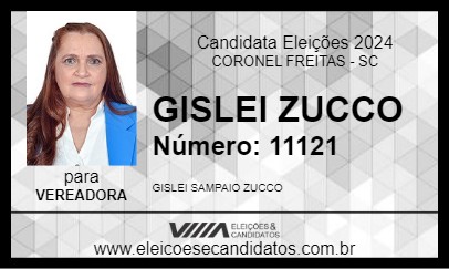 Candidato GISLEI ZUCCO 2024 - CORONEL FREITAS - Eleições