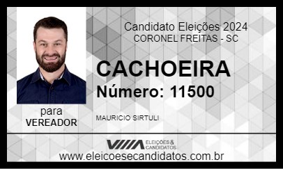 Candidato CACHOEIRA 2024 - CORONEL FREITAS - Eleições