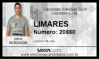 Candidato LIMARES 2024 - CANOINHAS - Eleições