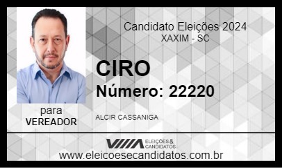 Candidato CIRO 2024 - XAXIM - Eleições