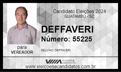 Candidato DEFFAVERI 2024 - GUATAMBÚ - Eleições