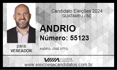 Candidato ANDRIO 2024 - GUATAMBÚ - Eleições