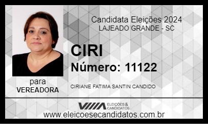 Candidato CIRI 2024 - LAJEADO GRANDE - Eleições