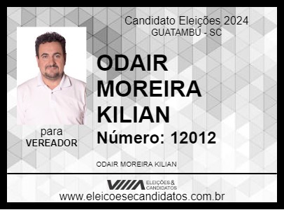 Candidato ODAIR MOREIRA KILIAN 2024 - GUATAMBÚ - Eleições