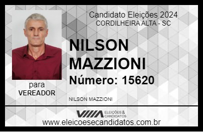 Candidato NILSON MAZZIONI 2024 - CORDILHEIRA ALTA - Eleições