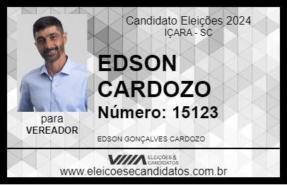 Candidato EDSON CARDOZO 2024 - IÇARA - Eleições