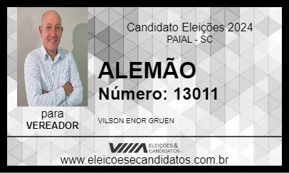 Candidato ALEMÃO 2024 - PAIAL - Eleições