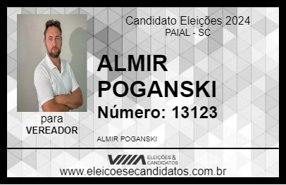 Candidato ALMIR POGANSKI 2024 - PAIAL - Eleições