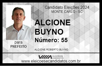 Candidato ALCIONE BUYNO 2024 - MONTE CARLO - Eleições