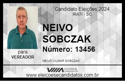 Candidato NEIVO SOBCZAK 2024 - IRATI - Eleições