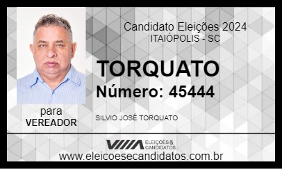 Candidato TORQUATO 2024 - ITAIÓPOLIS - Eleições