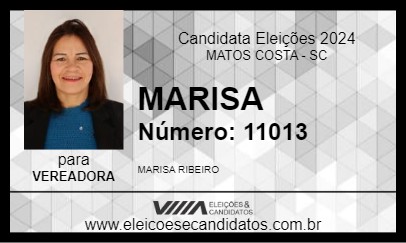 Candidato MARISA 2024 - MATOS COSTA - Eleições