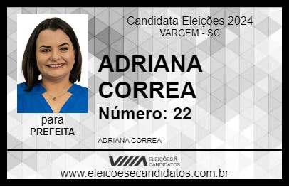 Candidato ADRIANA CORREA 2024 - VARGEM - Eleições