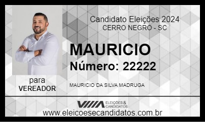 Candidato MAURICIO 2024 - CERRO NEGRO - Eleições