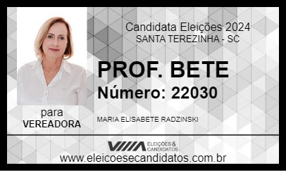 Candidato BETI 2024 - SANTA TEREZINHA - Eleições