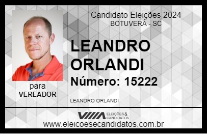 Candidato LEANDRO 2024 - BOTUVERÁ - Eleições