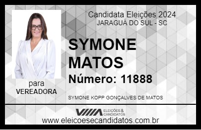 Candidato SYMONE MATOS 2024 - JARAGUÁ DO SUL - Eleições