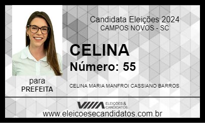 Candidato CELINA 2024 - CAMPOS NOVOS - Eleições