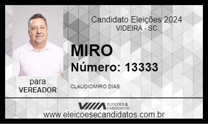 Candidato MIRO 2024 - VIDEIRA - Eleições