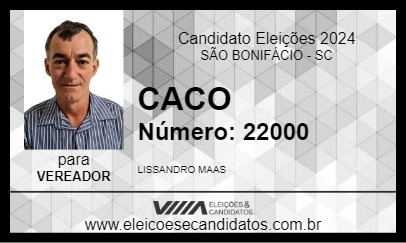 Candidato CACO 2024 - SÃO BONIFÁCIO - Eleições