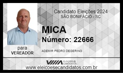 Candidato MICA 2024 - SÃO BONIFÁCIO - Eleições