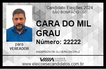 Candidato CARA DO MIL GRAU 2024 - SÃO BONIFÁCIO - Eleições