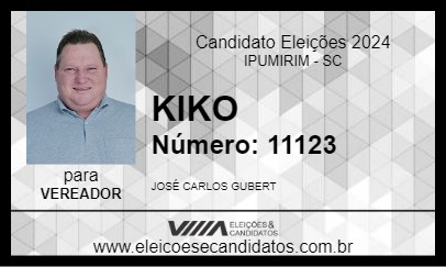 Candidato KIKO 2024 - IPUMIRIM - Eleições