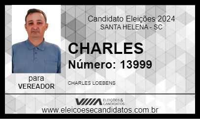 Candidato CHARLES 2024 - SANTA HELENA - Eleições