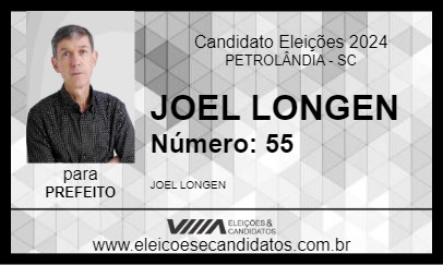 Candidato JOEL LONGEN 2024 - PETROLÂNDIA - Eleições