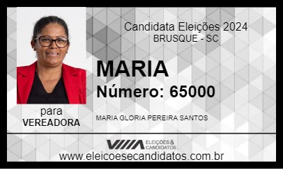 Candidato MARIA 2024 - BRUSQUE - Eleições