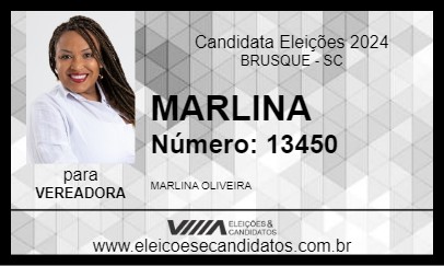 Candidato MARLINA 2024 - BRUSQUE - Eleições