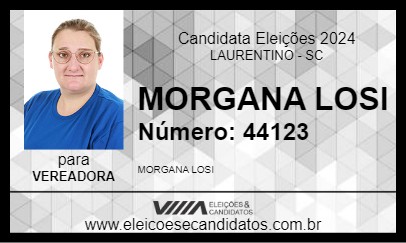 Candidato MORGANA LOSI 2024 - LAURENTINO - Eleições