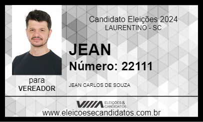 Candidato JEAN 2024 - LAURENTINO - Eleições