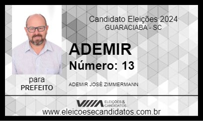 Candidato ADEMIR 2024 - GUARACIABA - Eleições